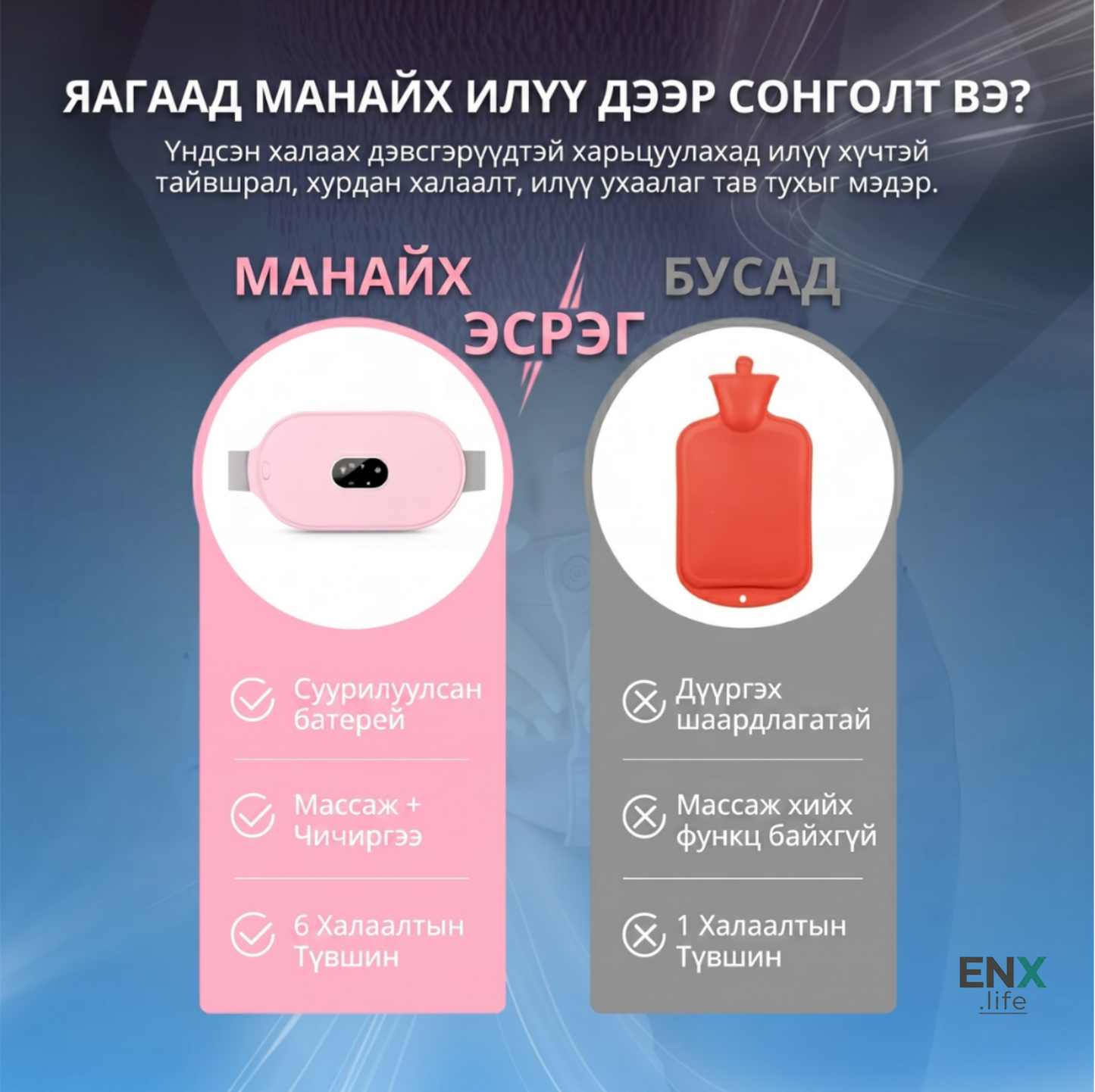 Сарын тэмдгийн өвдөлт намдаагч халаагуур